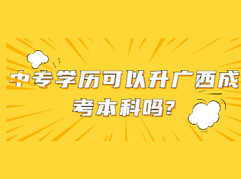 中专学历可以升广西成考本科吗?