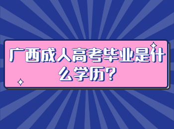 广西成人高考毕业是什么学历?