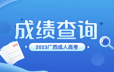 2023年广西成人高考成绩查询方式有哪些?